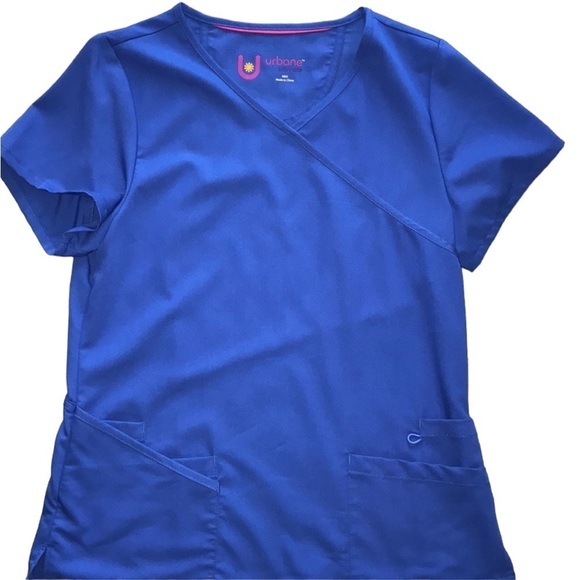 Urbane ultimate blue stretchy scrub top - Picture 1 of 5